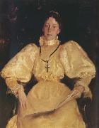 William Merritt Chase Golden noblewoman Sweden oil painting artist